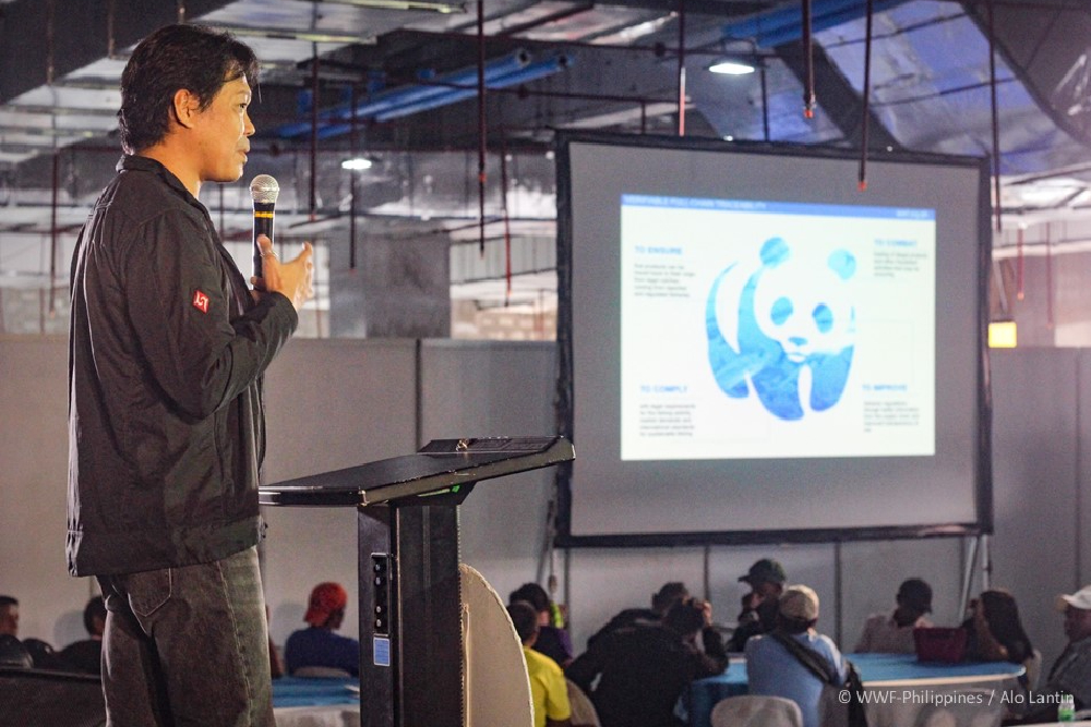 wwf philippines fisheries technical officer david david explains the need for fully traceable tuna catches in ensuring the sustainability of fisheries