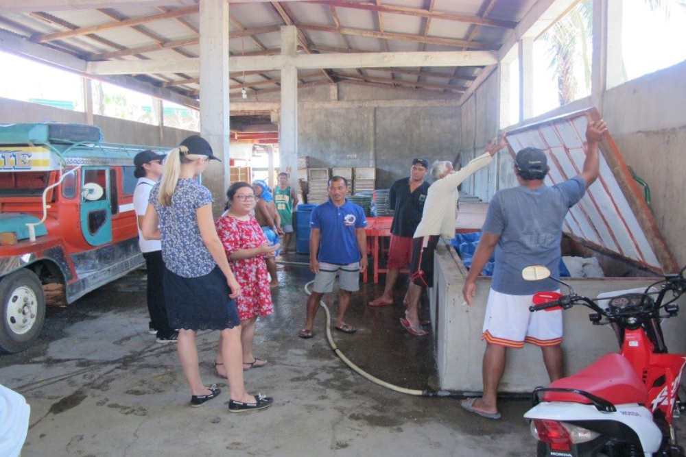 site visit of julia haasler of the german federal ministry of economic cooperation and development (bmz) in occidental mindoro fishery improvement project (fip) 3