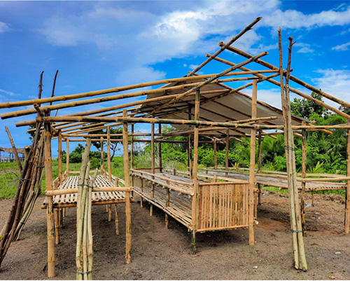A completed food shed, built on the shores of Tiwi, Albay featured image