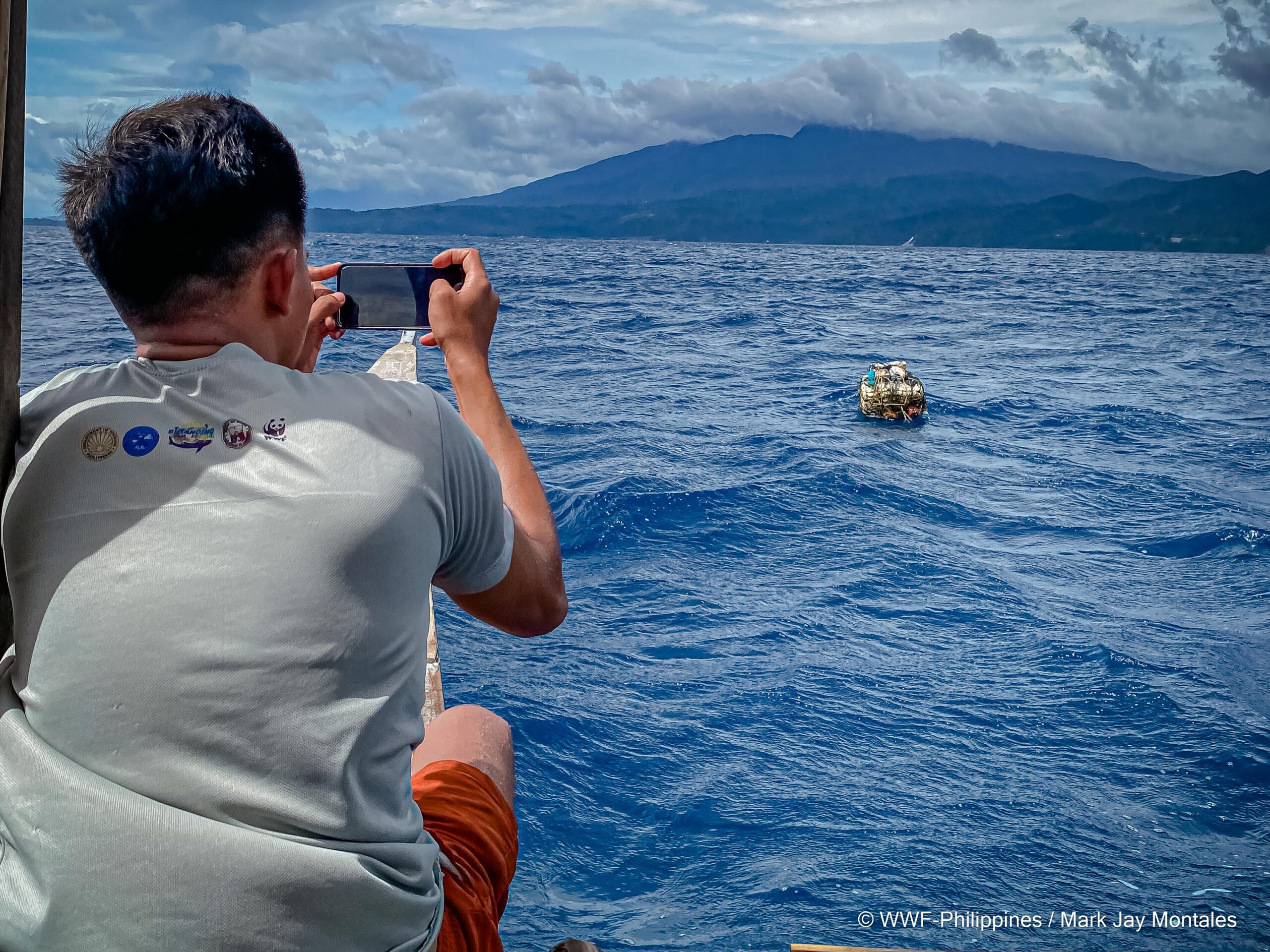 WWF-Philippines GIS Manager Alfred Guab tracks a floating FAD.